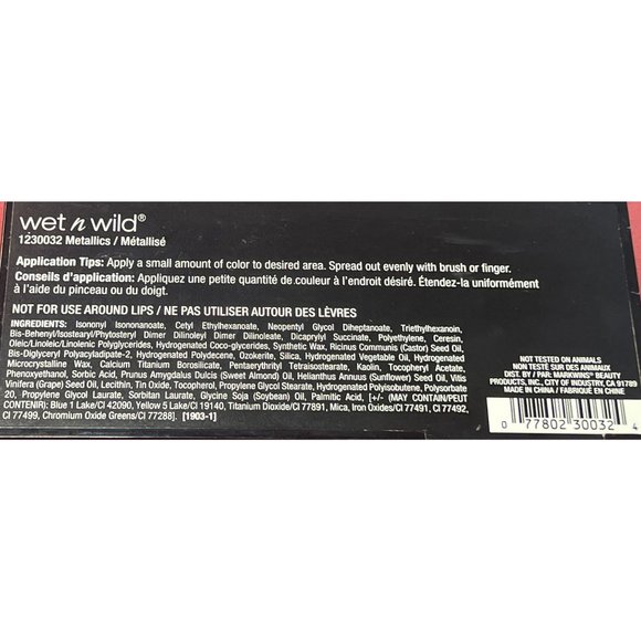 Wet n Wild - Paint Palette - #1230032 Metallics - Picture 7 of 7